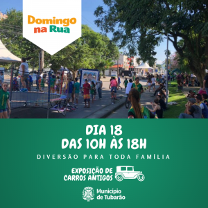 Programação do próximo Domingo na Rua é divulgada