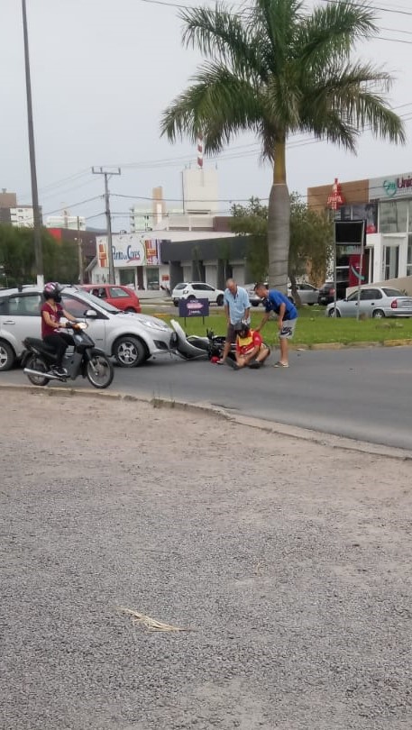 Acidente é registrado na avenida em Tubarão