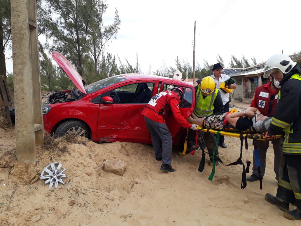Ocorrência em andamento: Acidente é registrado em Jaguaruna