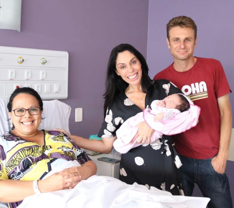 Geovania comemora o primeiro parto no Hospital Santa Catarina