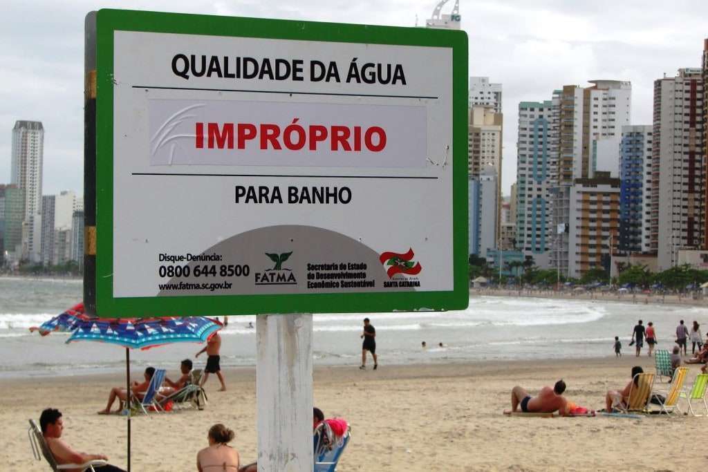 Três pontos impróprios para banho nas praias do Sul de SC