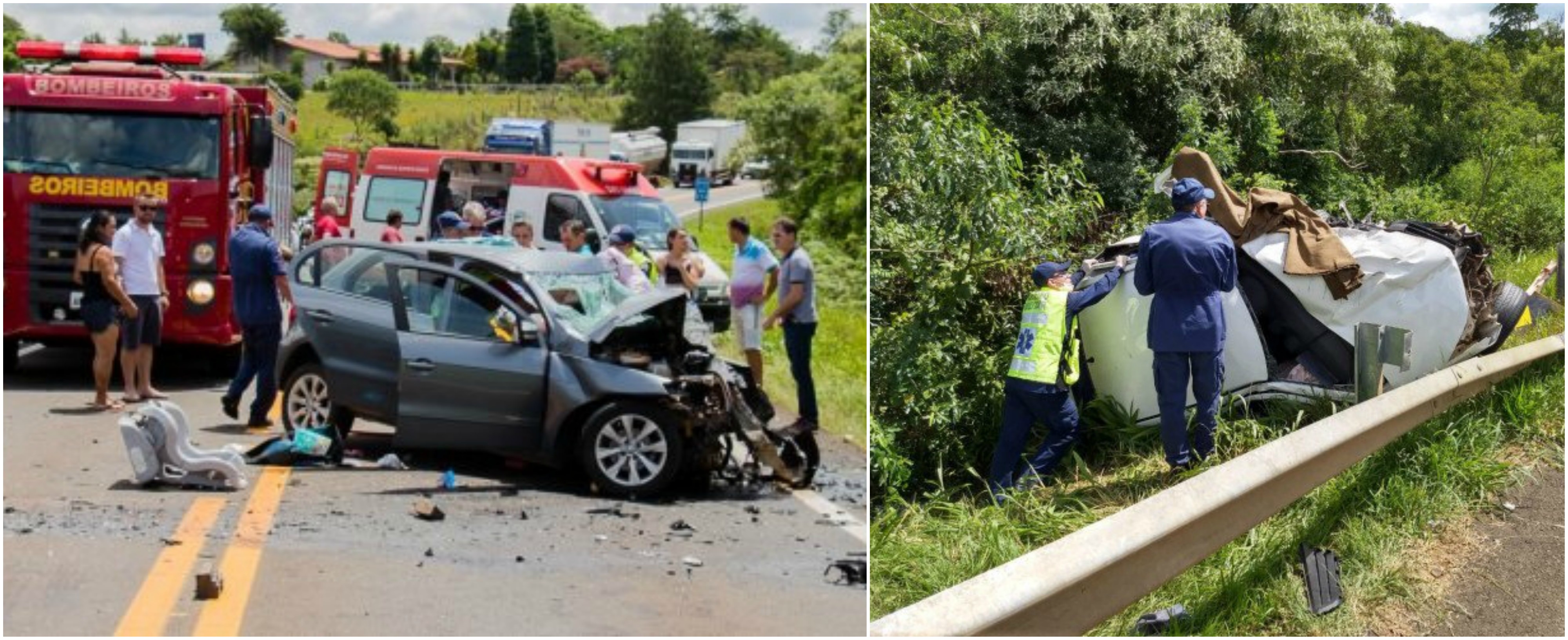 No Estado: Colisão entre dois carros resulta em uma morte e vários feridos