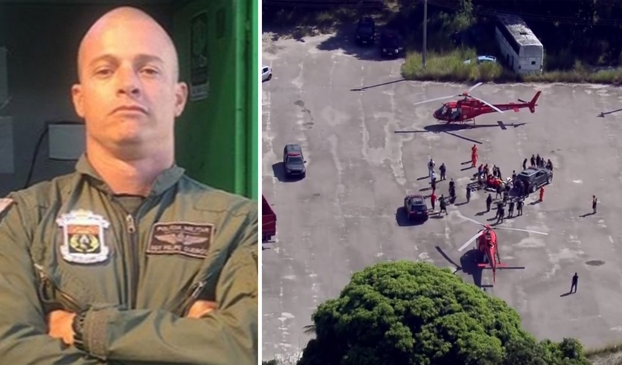 No RJ: Morre sargento que estava no helicóptero da PM que caiu hoje (14)