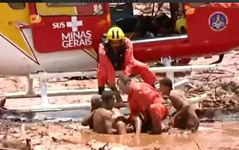 Brumadinho: Confirmados 7 mortos, 5 feridos e 200 desaparecidos
