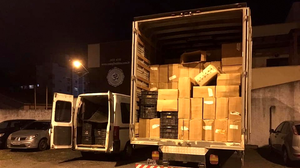 Morro da Fumaça: PM auxilia Polícia Federal na apreensão de cigarros contrabandeados