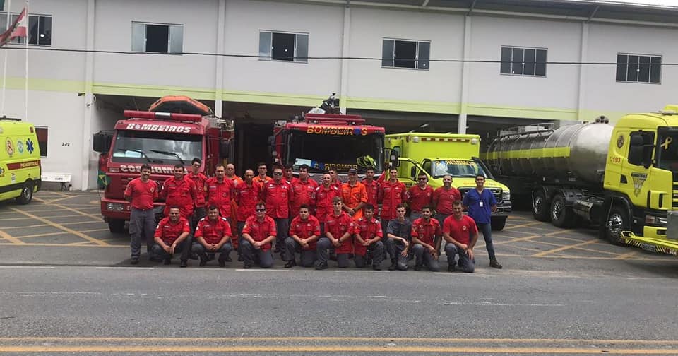 Bombeiros voluntários de SC atuam em Brumadinho