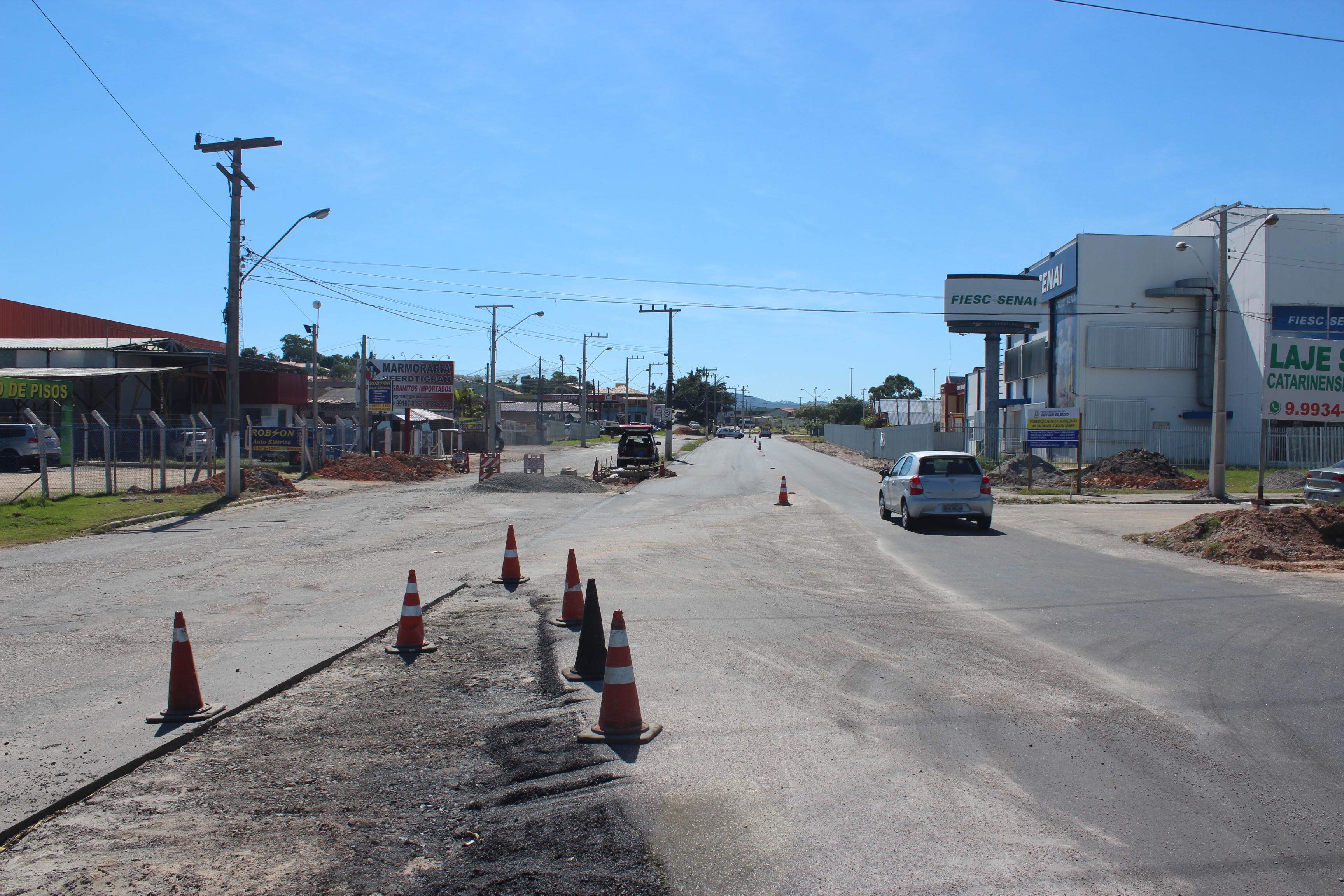 Obras no acesso de Capivari de Baixo modificam temporariamente o trânsito