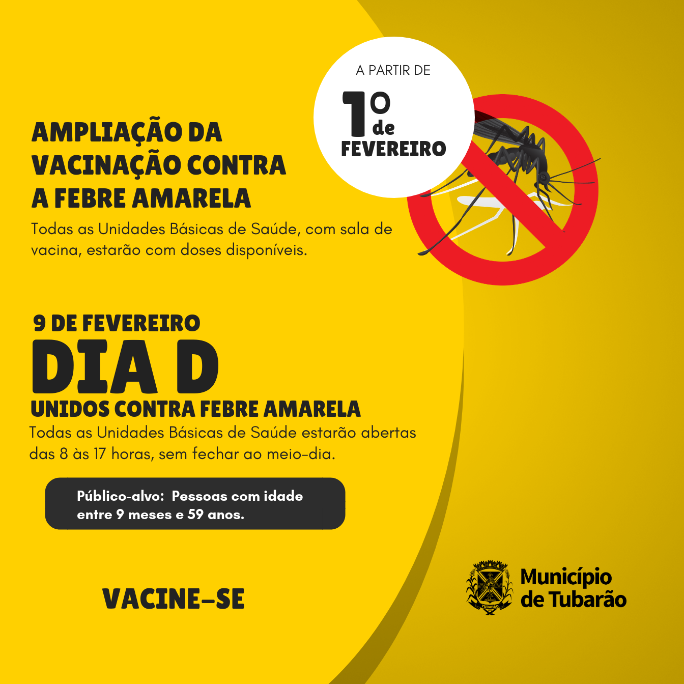 Postos de saúde disponibilizarão doses contra a febre amarela em Tubarão