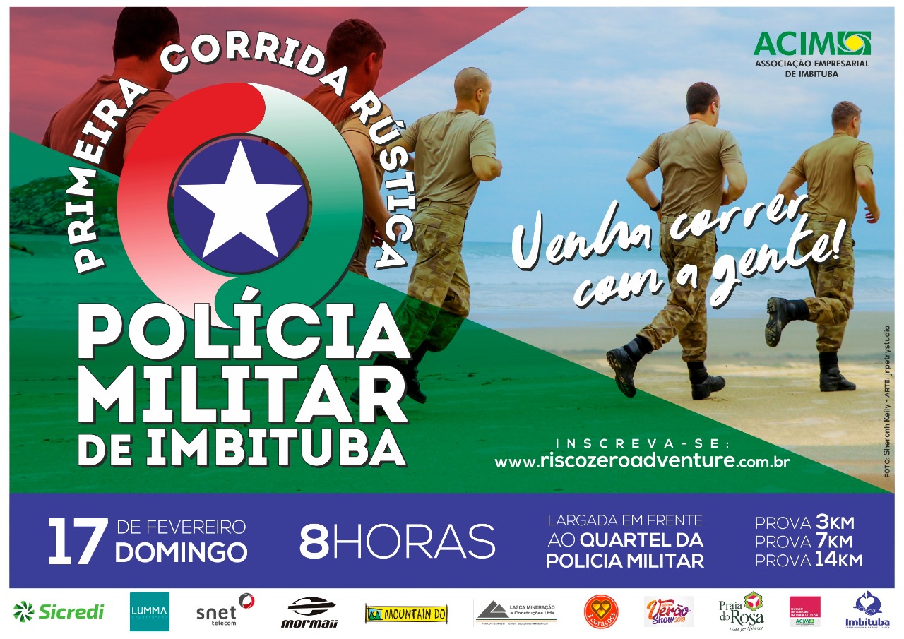 1ª Corrida Rústica da Polícia Militar de Imbituba ocorre dia 17