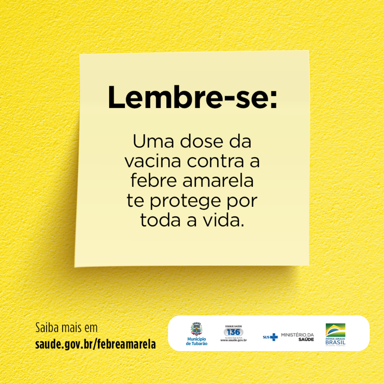 Tubarão registra baixa procura pela vacina contra febre amarela