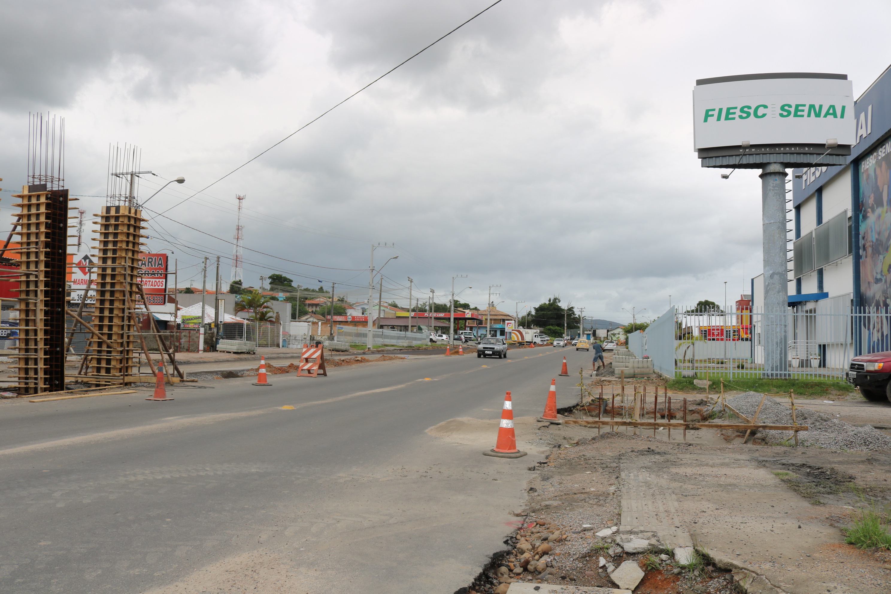 Obras na rótula devem interditar o trânsito no acesso a Capivari de Baixo