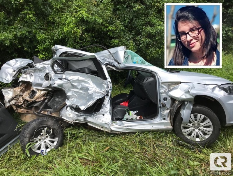 Em SC: Colisão entre carro e caminhão deixa jovem morta e outra ferida