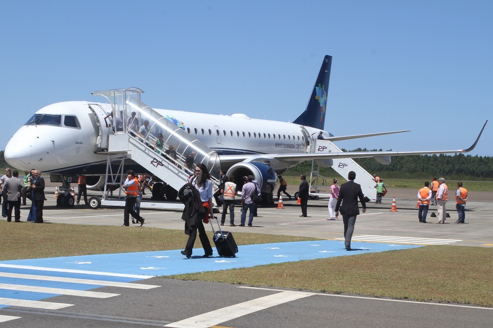 Voos da Azul passarão para o período da tarde a partir de maio no Aeroporto Regional Sul
