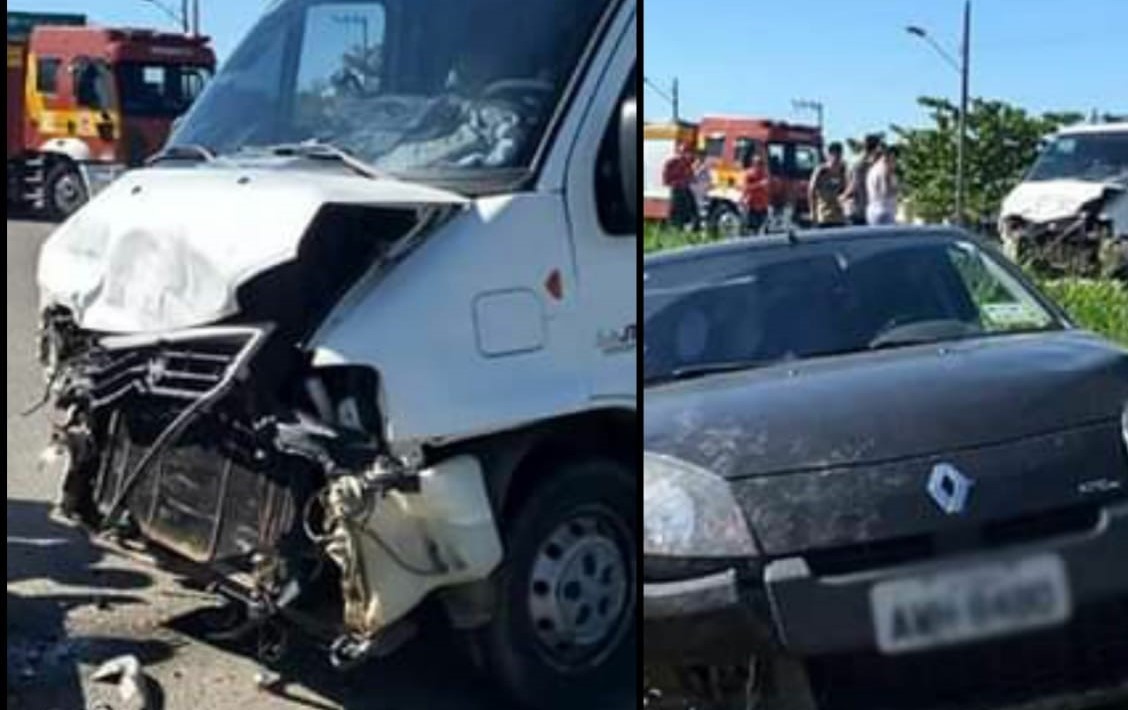 Colisão entre dois veículos é registrada em Laguna