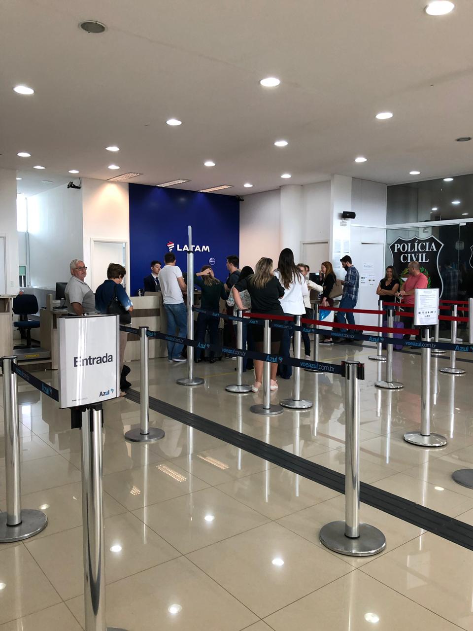 Aeroporto Regional Sul fecha após falha em caminhão do Corpo de Bombeiros