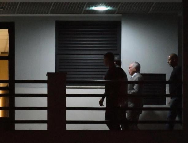 Michel Temer passa a primeira noite preso