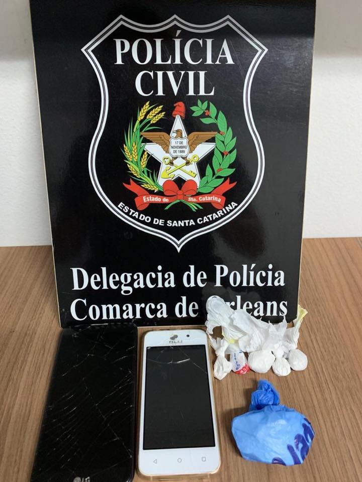 Traficante é preso com cocaína pura em Orleans