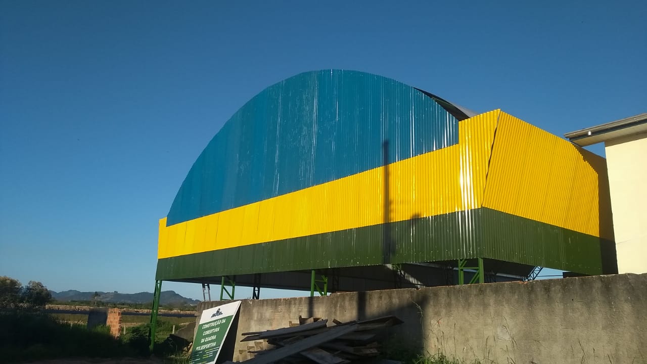 Tubarão: Obras na quadra da escola de São Martinho entram em reta final