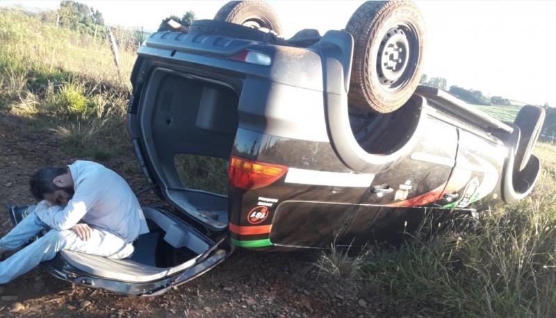 SC: Vereador, que é também policial civil, é preso após capotar viatura no Oeste