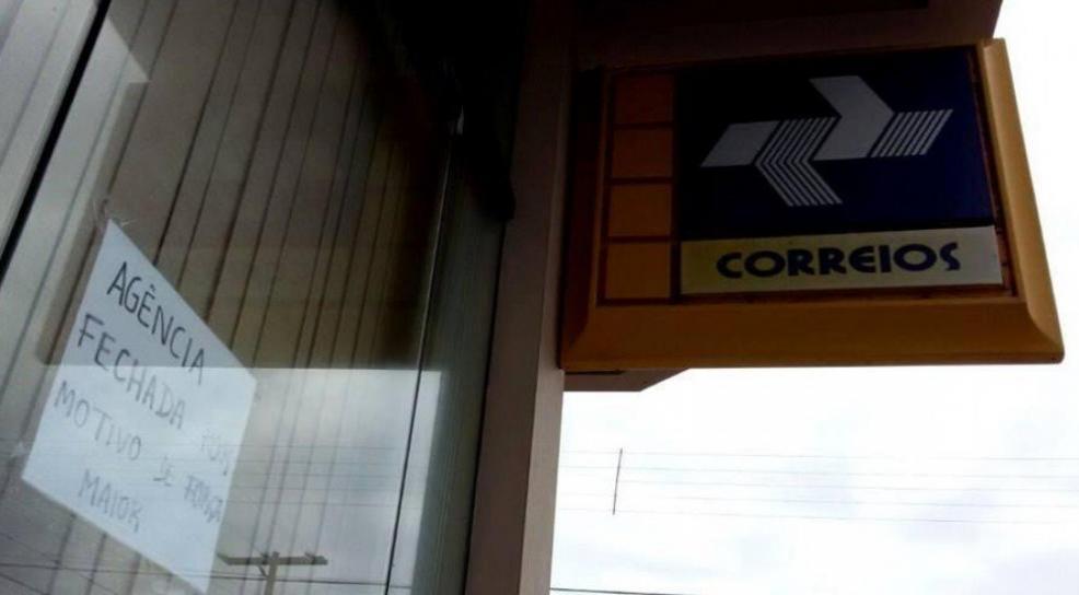 SC: dois bandidos assaltam agência dos Correios