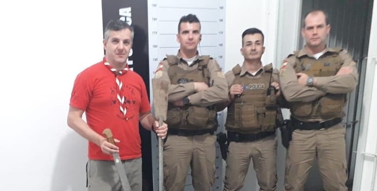Polícia Militar de Capivari de Baixo recupera itens roubados dos escoteiros Carijós