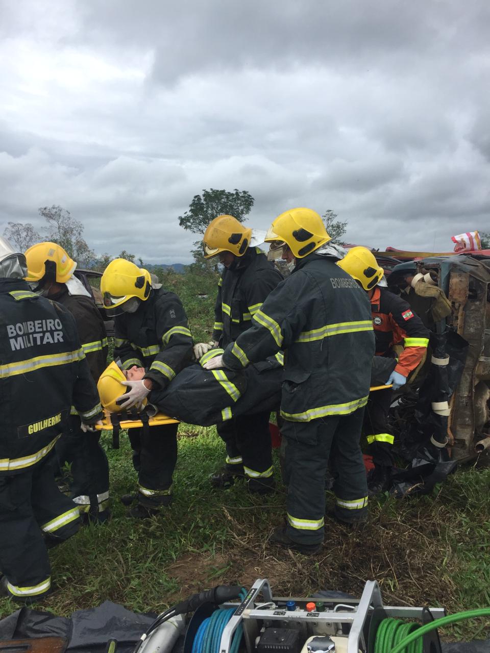 Bombeiros da região treinam para desafio catarinense de resgate