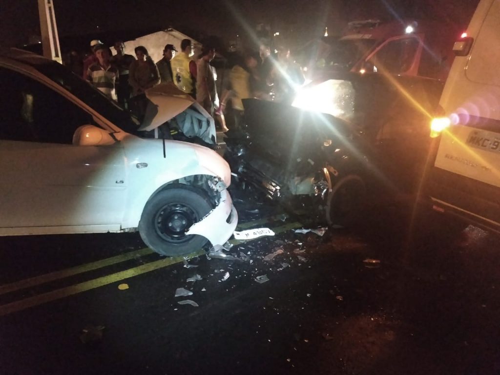 Colisão frontal deixa feridos na SC-390, em Orleans