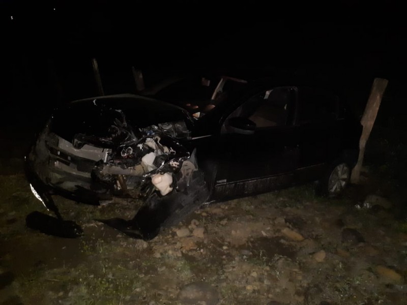 Colisão frontal é registrada na SC-390 em Tubarão