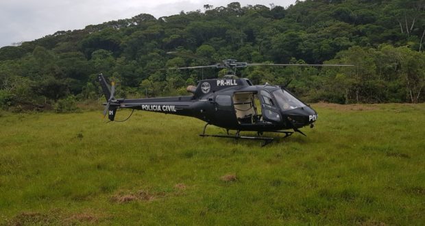 Polícias Civil e Militar fazem treinamento de operações com helicóptero em Laguna