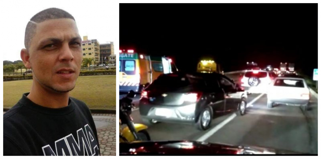 Homem de 36 anos de Laguna morre em acidente na BR-101 em Palhoça