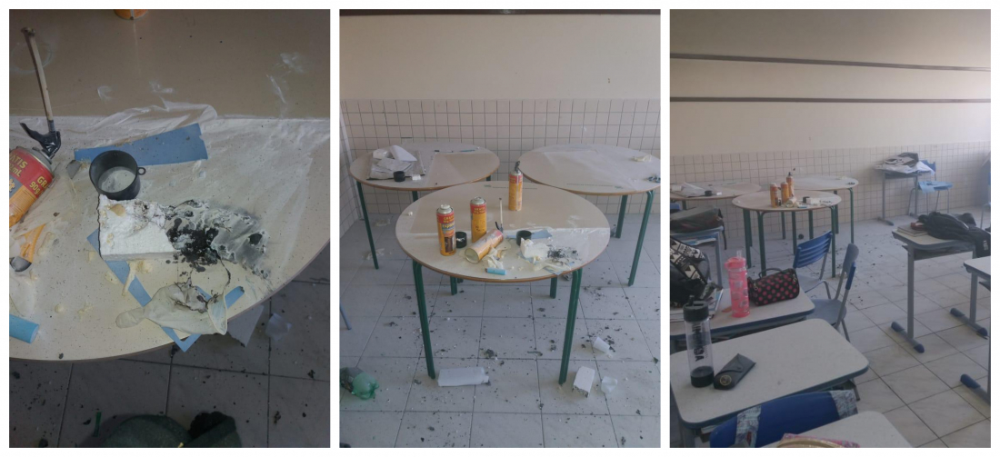 Estudantes são conduzidos ao hospital após princípio de incêndio e intoxicação em escola de Braço do Norte