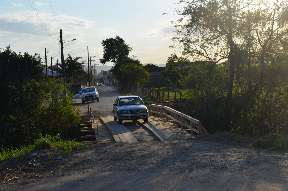 Recuperada, ponte no Passo do Gado receberá acabamentos nesta semana