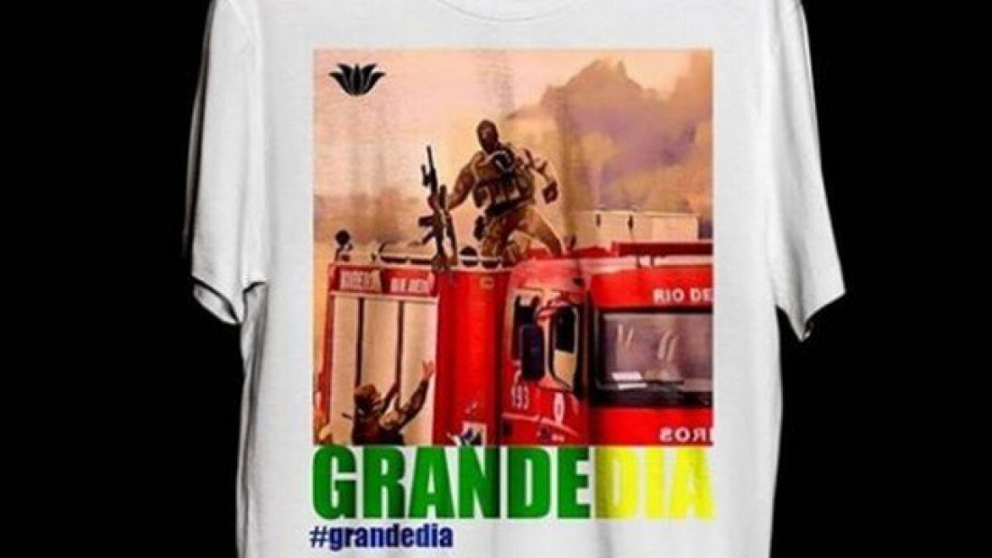 No país: loja vende camisa com foto de atirador que atuou no sequestro a ônibus na Ponte Rio-Niterói