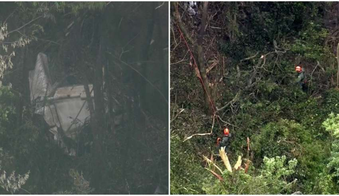 Avião de pequeno porte cai na Serra da Cantareira, em São Paulo