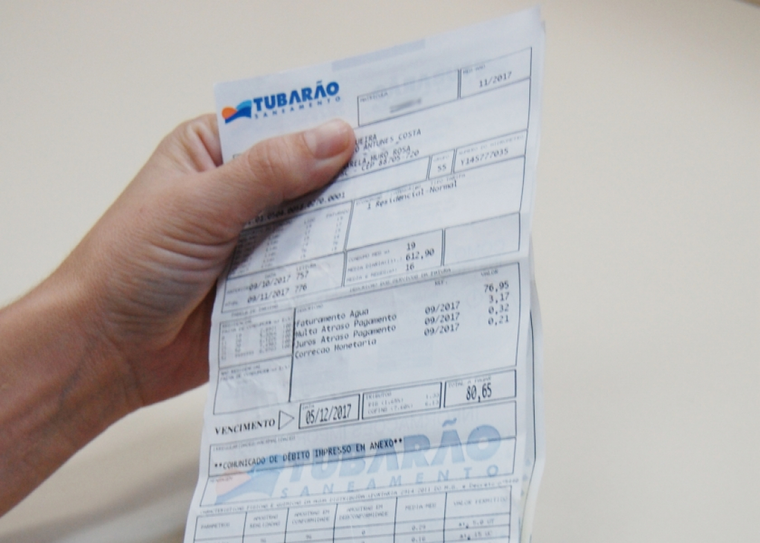 Tubarão: População de baixa renda terá contas de água suspensas por 60 dias