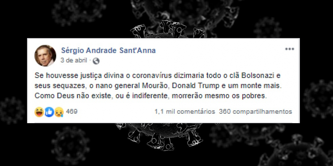 Antes de morrer por Covid-19, escritor Sérgio Sant’Anna disse que vírus poderia matar o 'clã Bolsonaro'