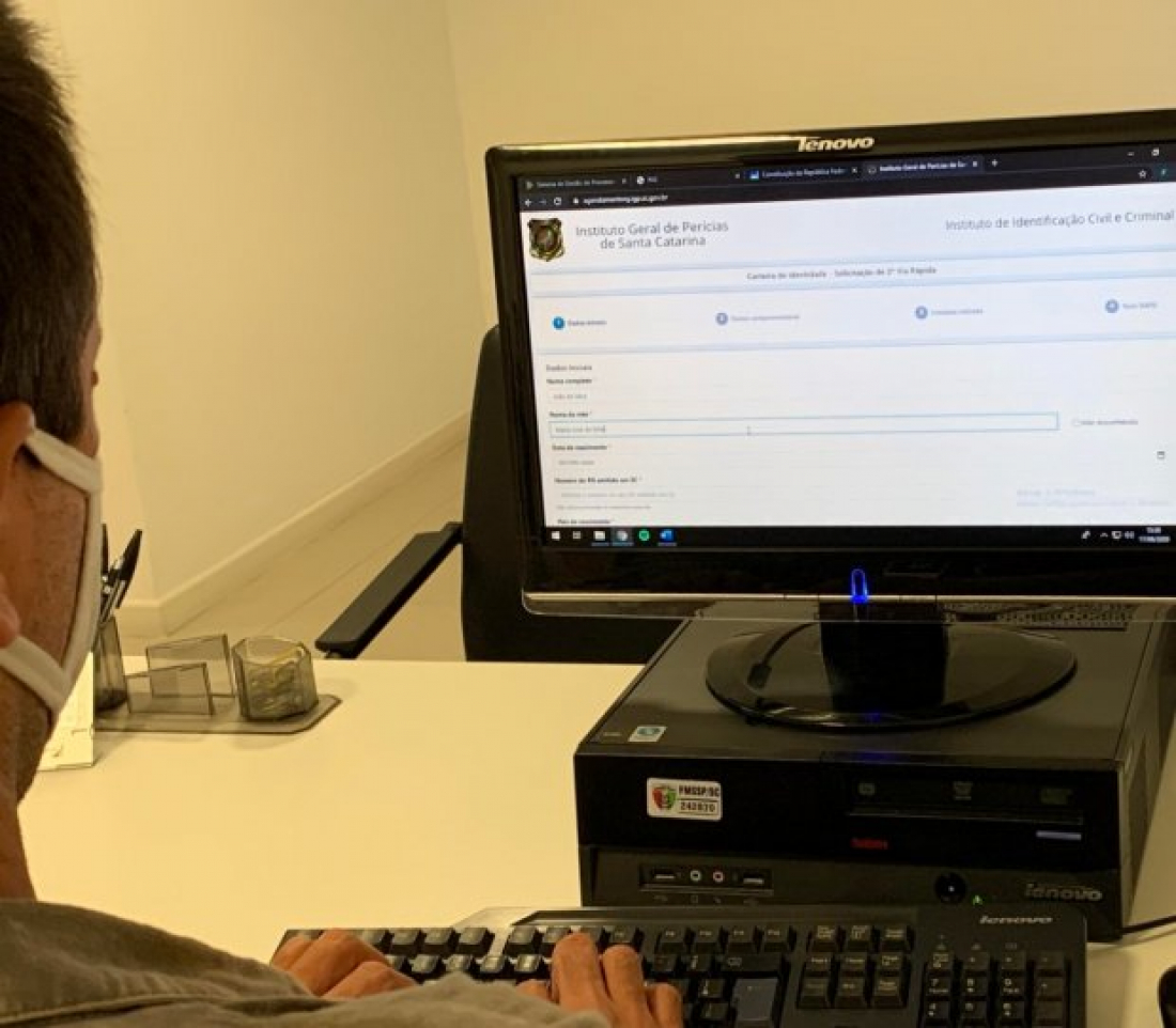Segunda via da carteira de identidade poderá ser solicitada pela internet em SC