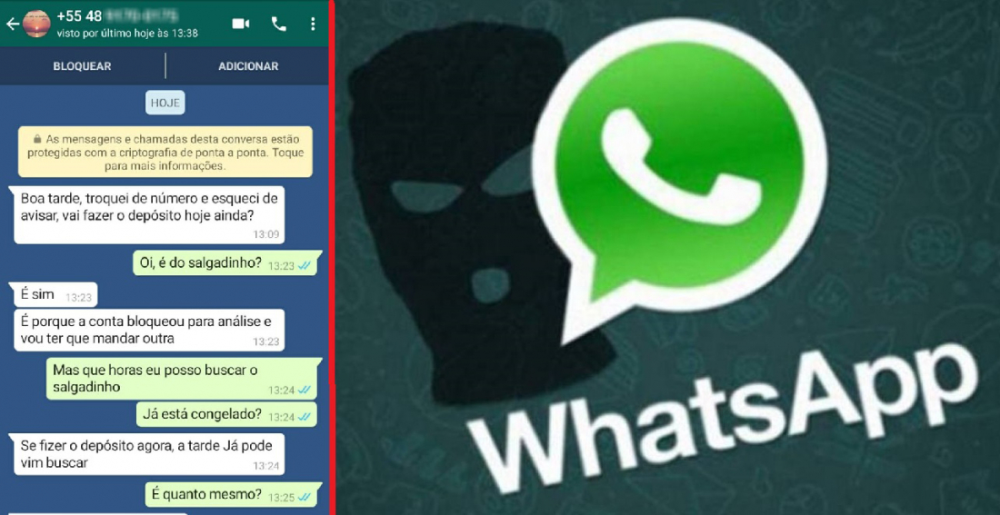 Moradora de Capivari de Baixo alerta para golpe de estelionatários no Whatsapp