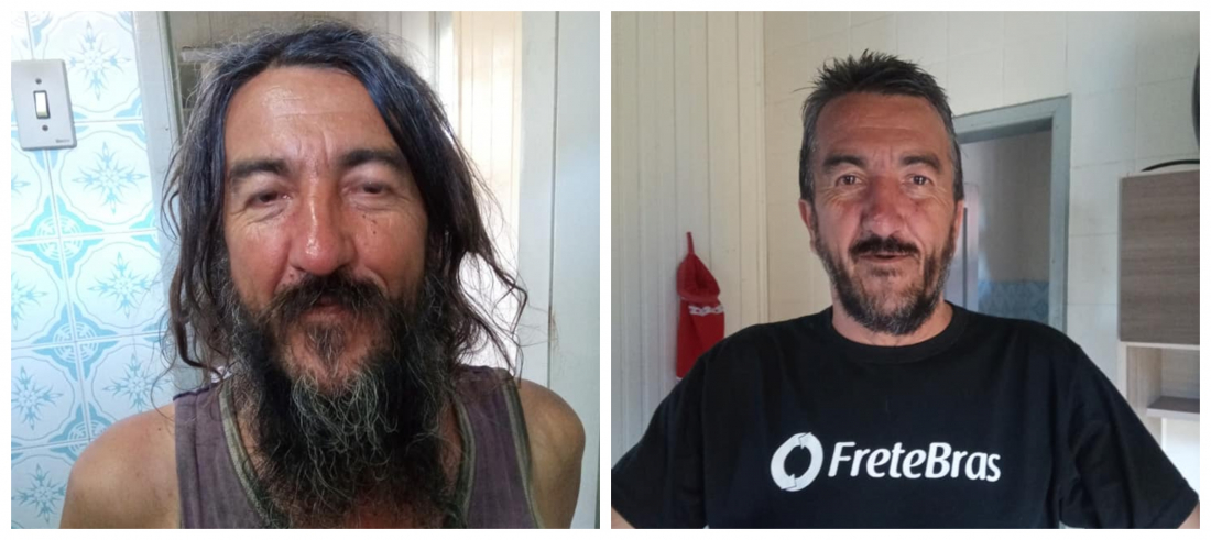 “Você vai conseguir todos os seus valores novamente, Parreira”, diz mulher que ajudou a mudar visual do morador de Tubarão