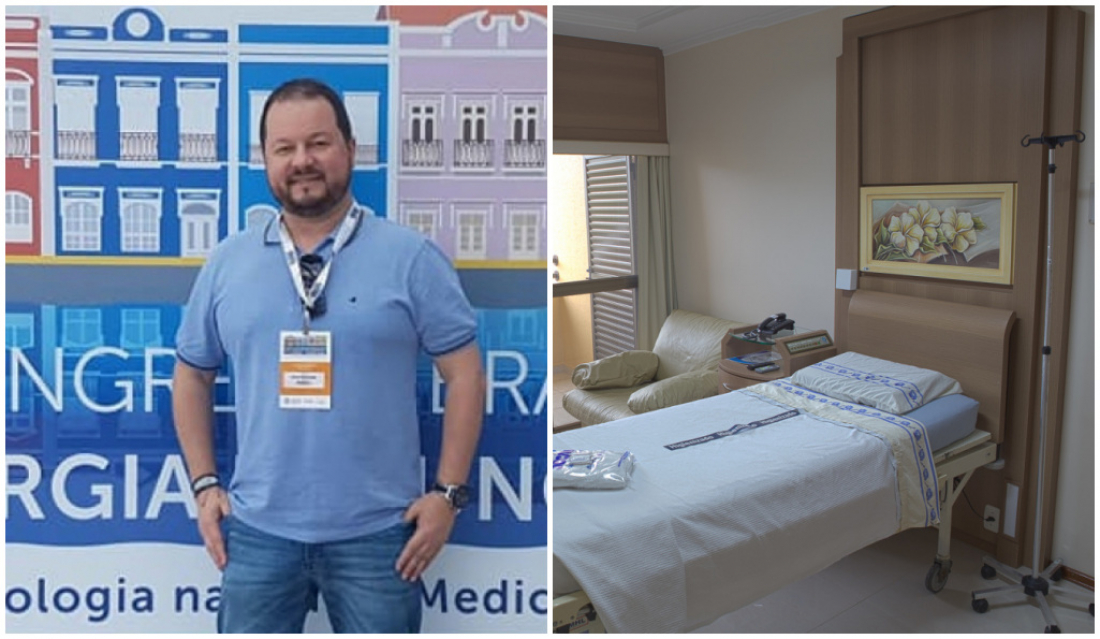 Melhora: Médico Pediatra de Tubarão, Dr. Willian de Carvalho, é transferido ao quarto