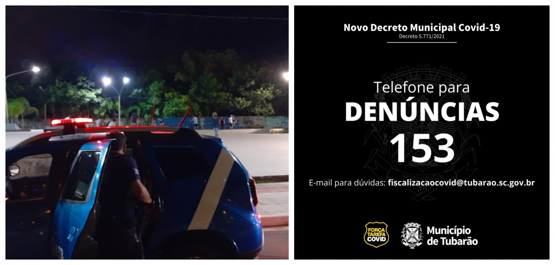 Covid-19: Força-tarefa fiscaliza mais de 80 estabelecimentos nas primeiras 20 horas de atuação em Tubarão