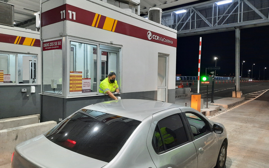 Primeiros dias de operação nas novas praças de pedágio foram tranquilas, diz CCR ViaCosteira