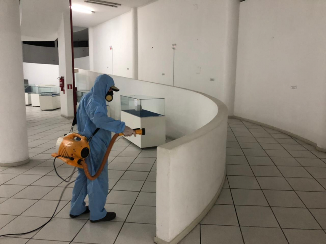 Dedetização e desinfecção são realizadas para reabertura do Museu Willy Zumblick