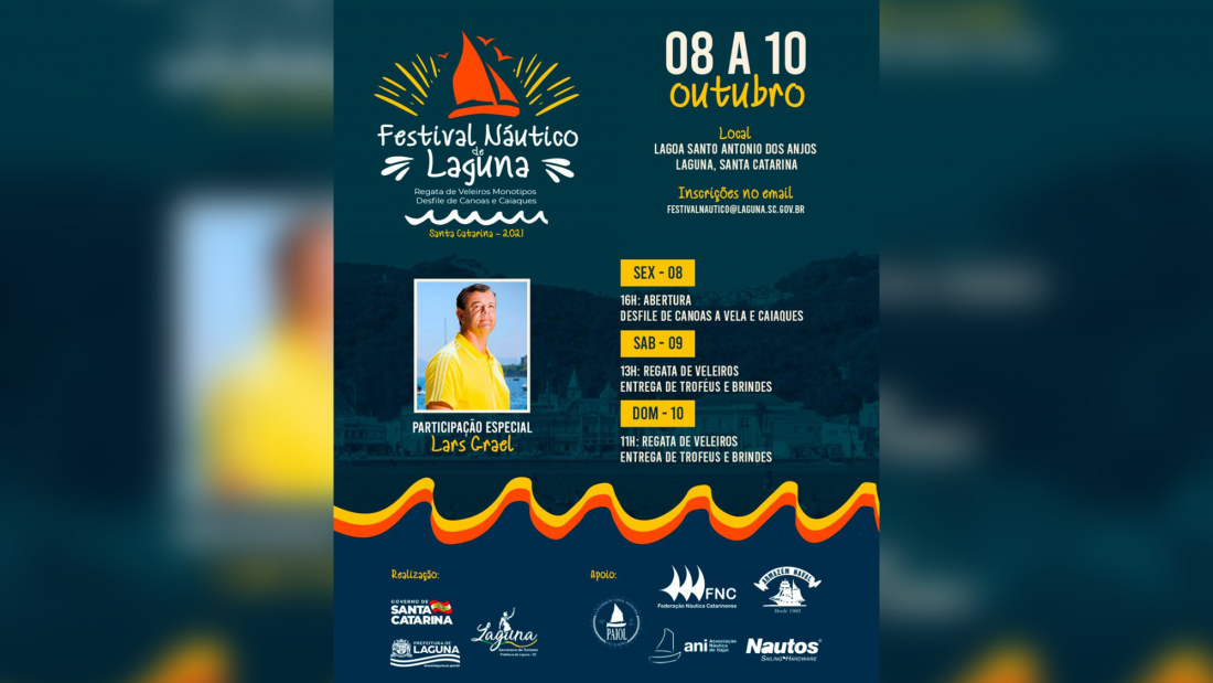 Laguna receberá 1⁰ Festival Náutico de Vela em outubro
