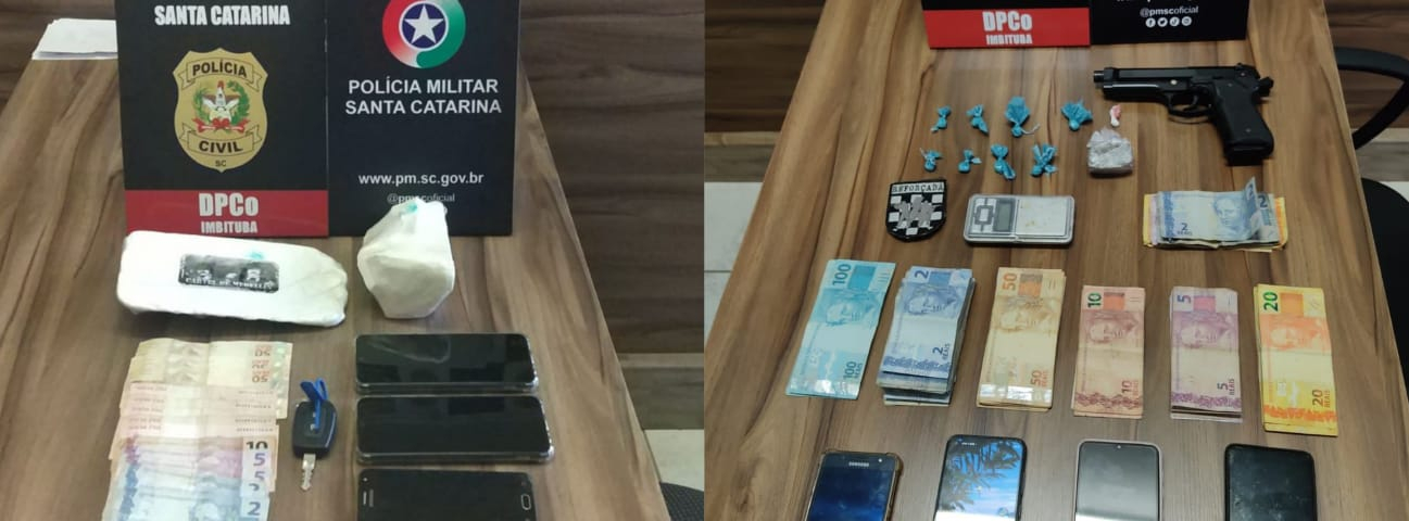 Imbituba: homem é preso por contratar transporte para 1 kg de cocaína