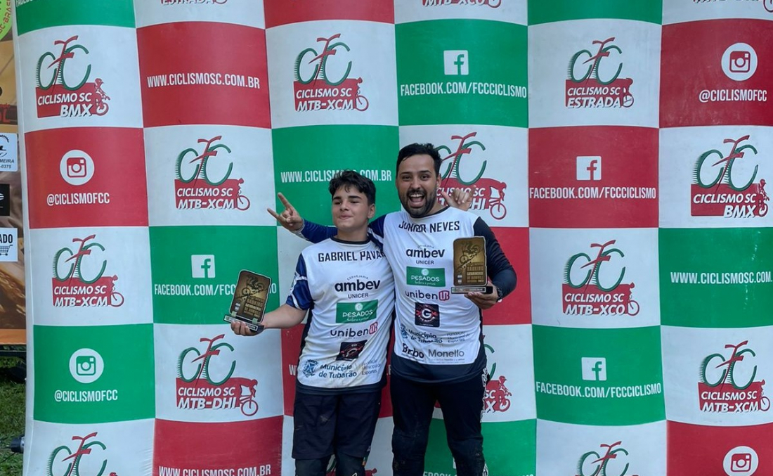 Tubaronenses são destaque no Campeonato Catarinense de Downhill