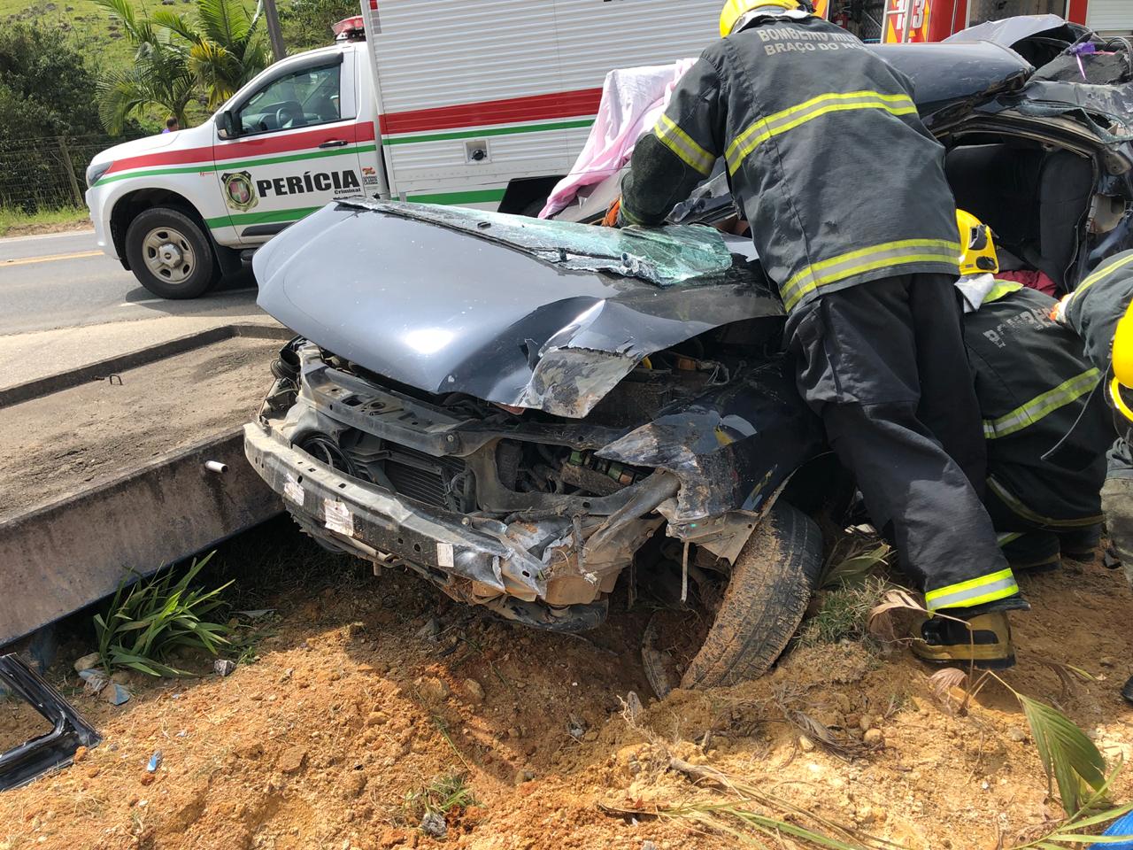 Homem morre em acidente na SC-370 em Braço do Norte