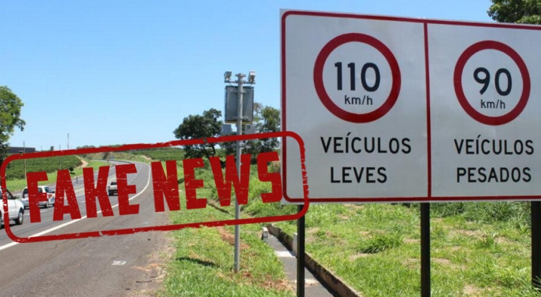É falso que limite de velocidade será reduzido para vans e caminhonetes