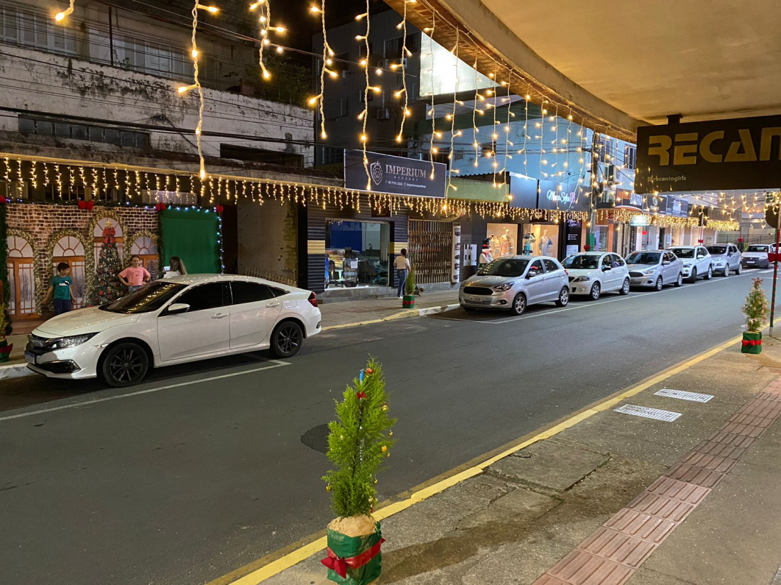 Tubarão: Empresários e moradores da Rua Padre Bernardo Freuser fazem a própria decoração de Natal
