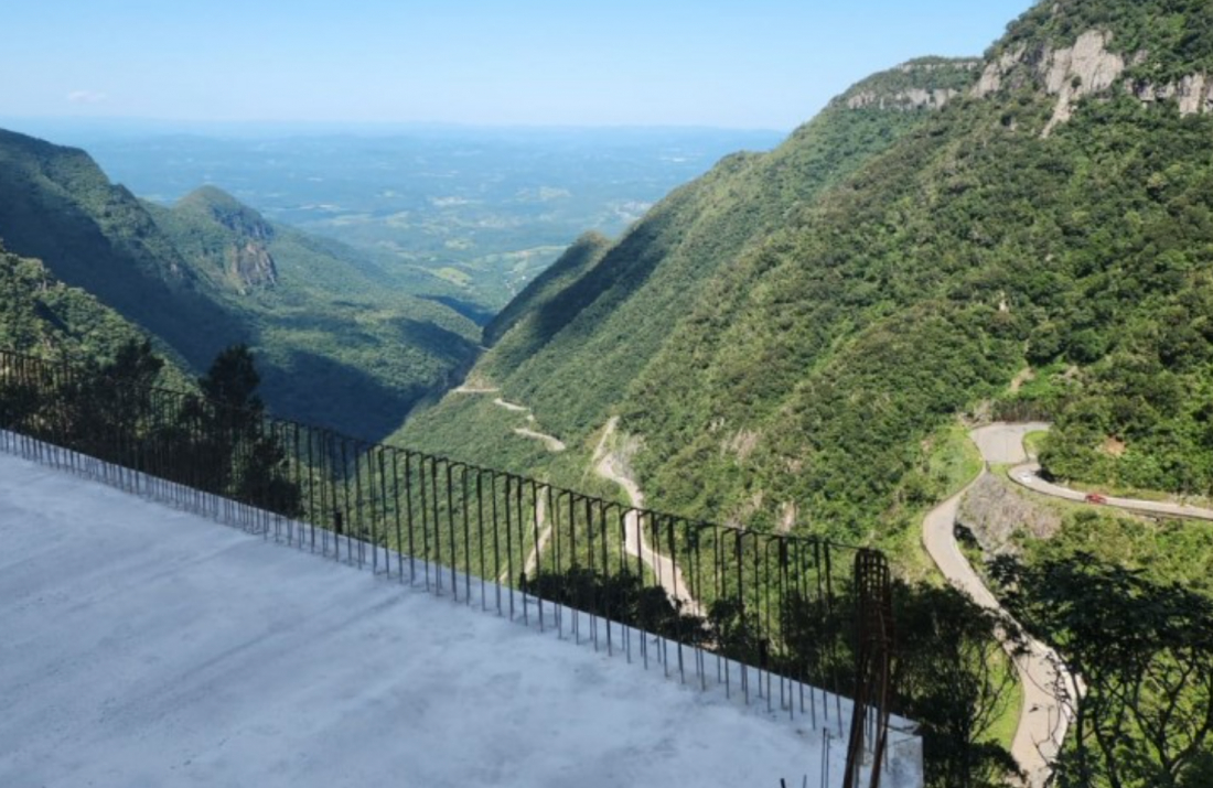 Serra do Rio do Rastro terá 'novo mirante' após conclusão de obra de estabilização de encosta